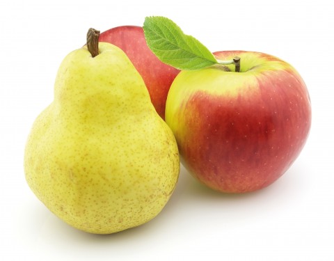 Pera y manzana